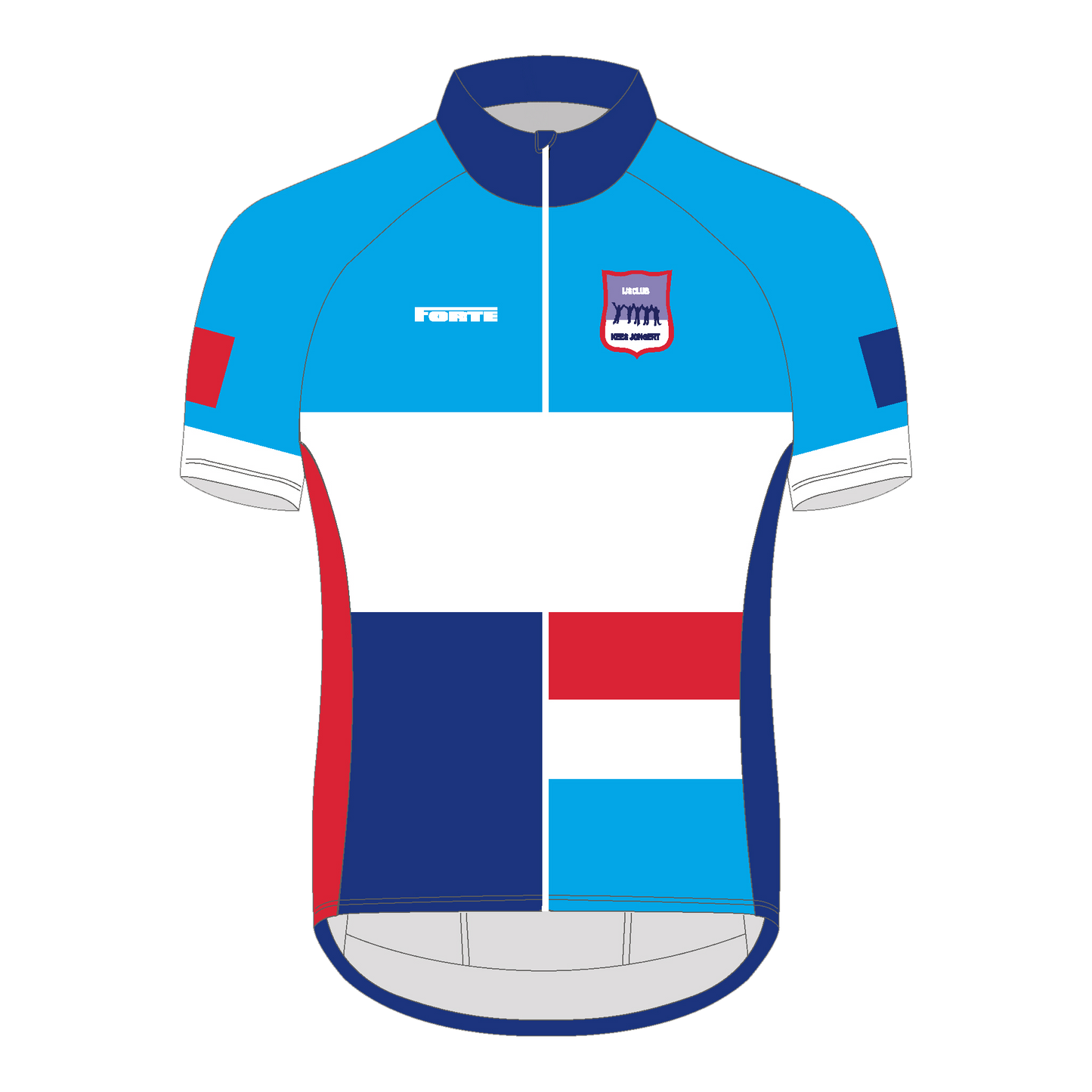 Wielershirt IJsclub Kees Jongert – ademend, sportief shirt met clublogo voor trainingen en toertochten