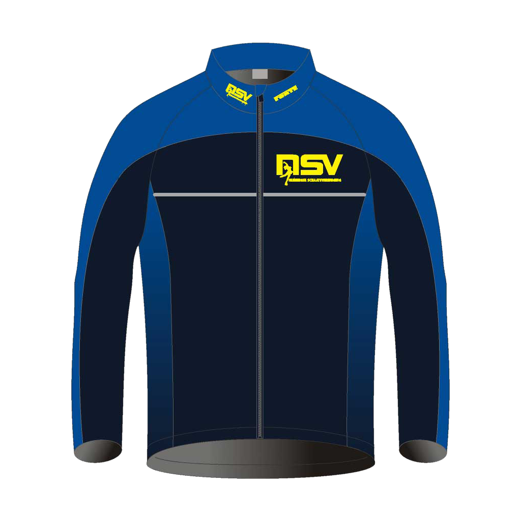 "NSV thermojack voor kunstrijden – elegant en warm schaatsjack van de Nijmeegse Schaatsvereniging, ontworpen voor figuurschaatsers die trainen in koude ijsbanen met behoud van bewegingsvrijheid
