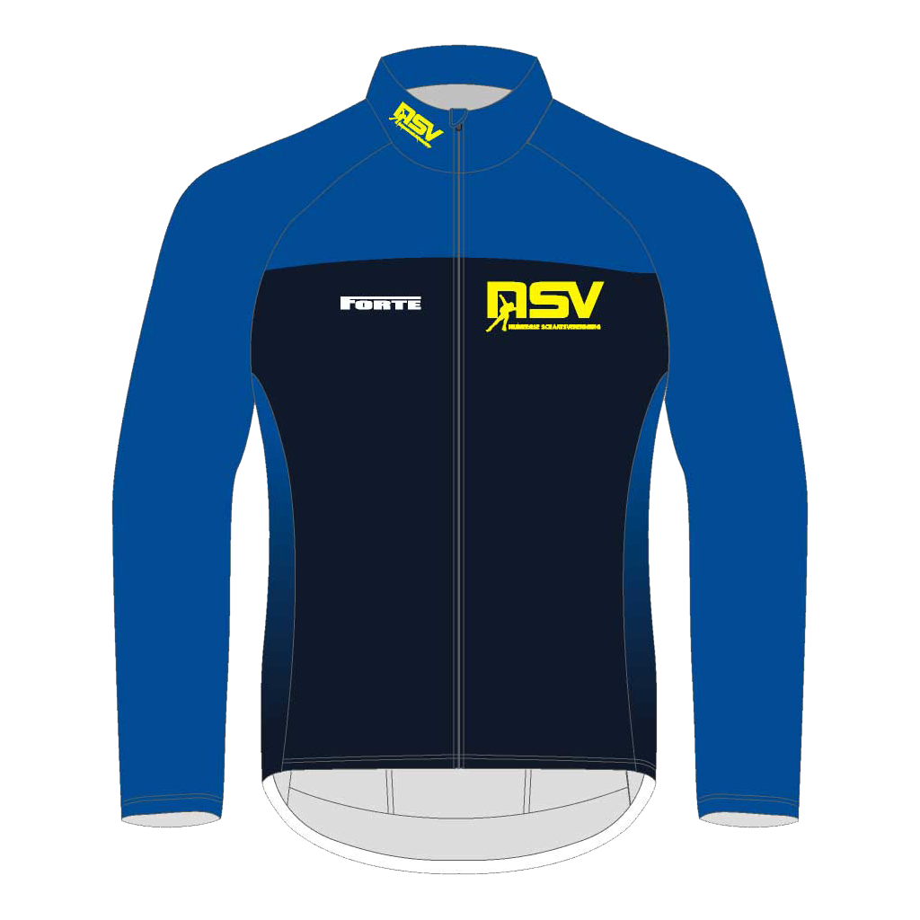 NSV 4-seasonjack voor wielrennen – winddicht en waterafstotend fietsjack van het langebaanteam van de Nijmeegse Schaatsvereniging, geschikt voor trainingen in alle weersomstandigheden