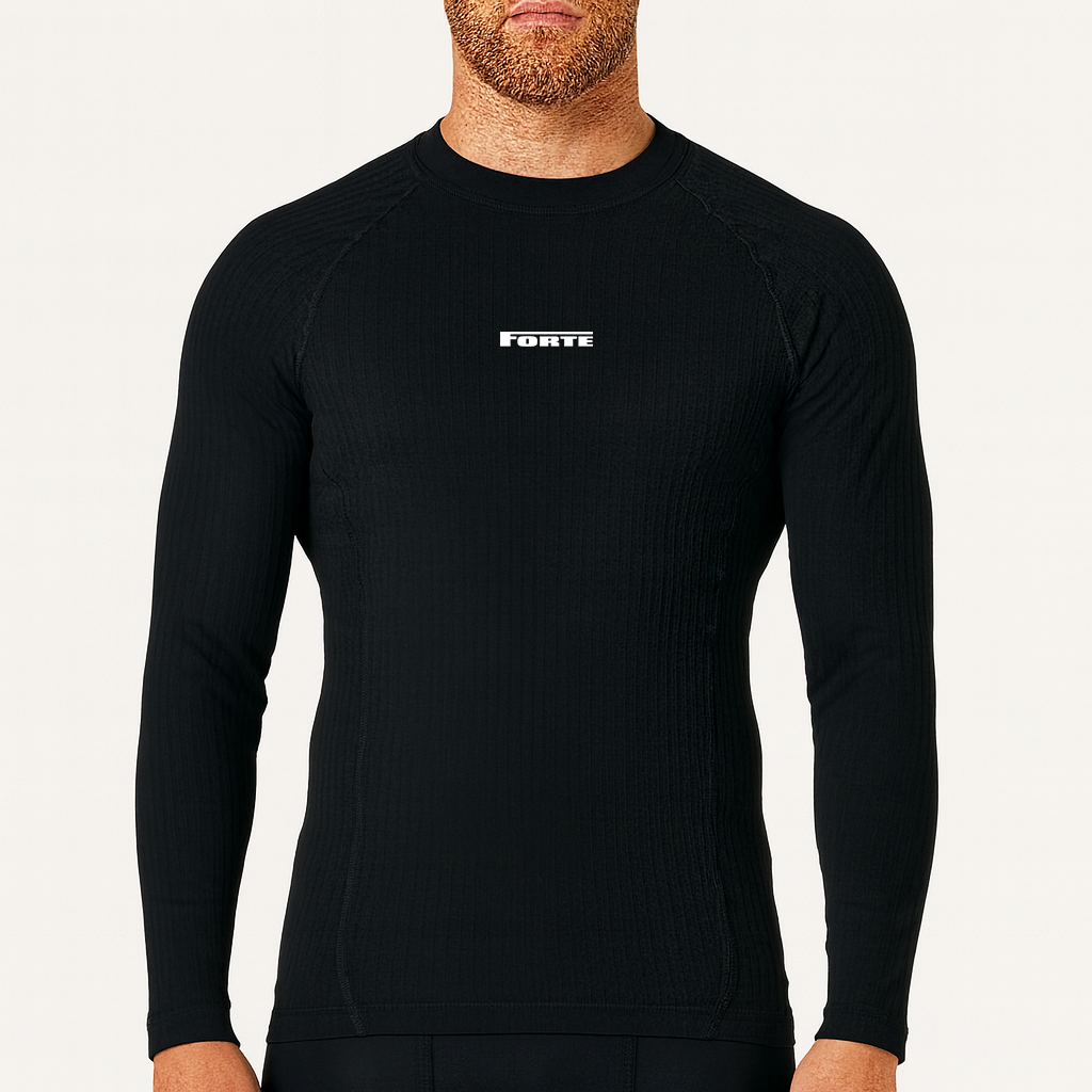 heren thermal longsleeve ondershirt thermoshirt voor sporten zoals schaatsen wielrennen voetbal en hardlopen