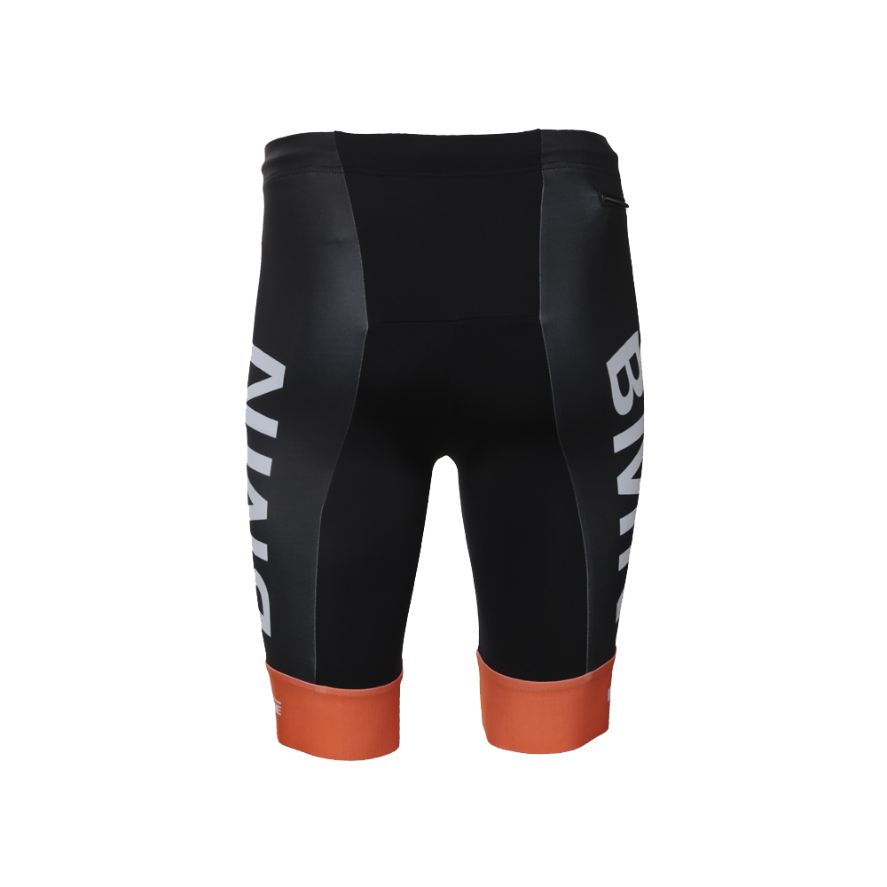 Achteraanzicht BMN korte running tight – sportieve hardlooptight sportbroek