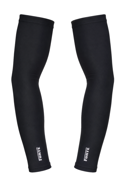 Armwarmers wielrennen - zwart met siliconen gripper - armstukken thermal
