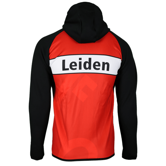 gemeente leiden wieler collectie hoodie wielrennen hooded sweater met capuchon en sleutel design gemeenteleiden, foto achterkant