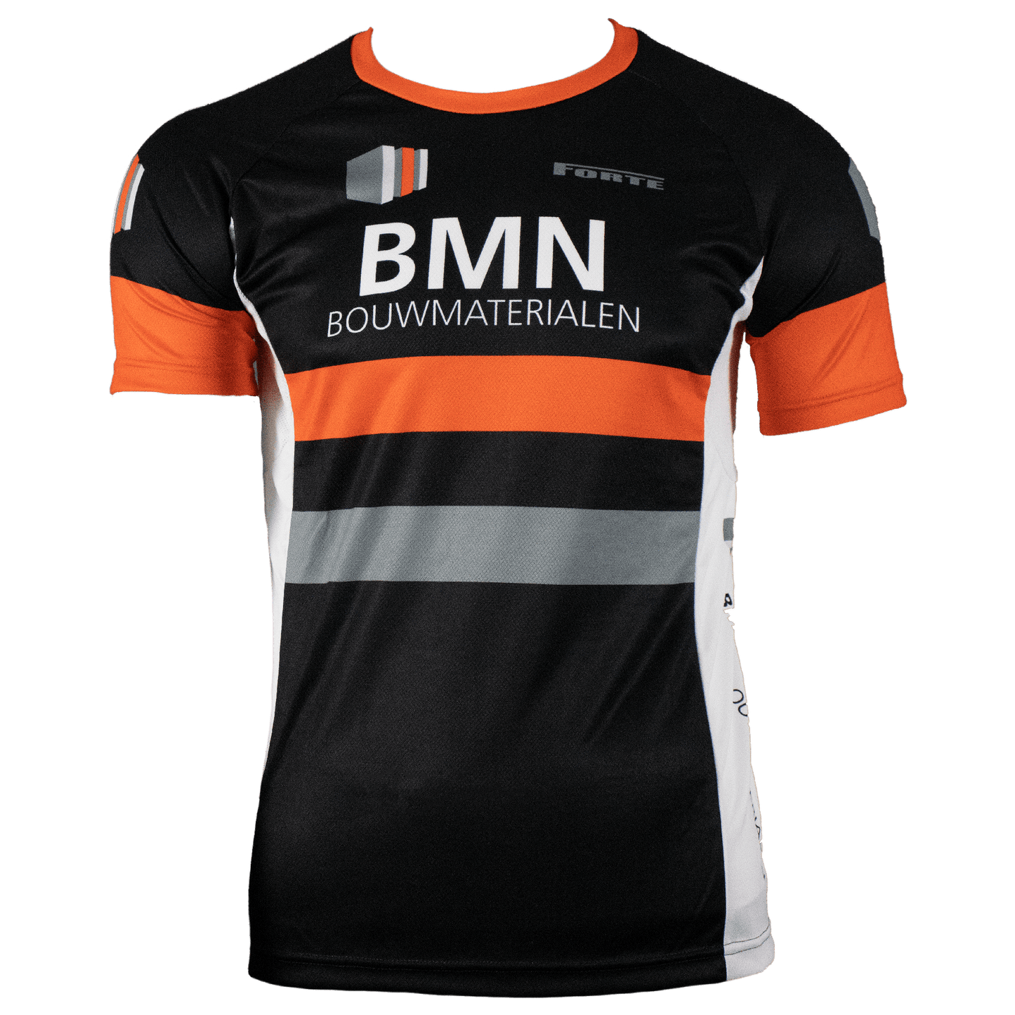 Running tee BMN Bouwmaterialen – lichtgewicht sportshirt met korte mouwen en BMN-logo voor hardlopen en fitness