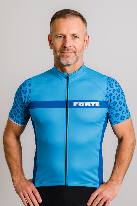 Wielershirt Pro Unisex Camo Blue