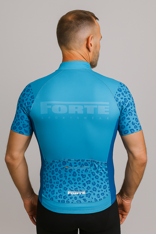 Wielershirt Pro Unisex Camo Blue