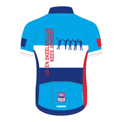 Wielershirt IJsclub Kees Jongert – ademend, sportief shirt met clublogo voor trainingen en toertochten - foto achterkant