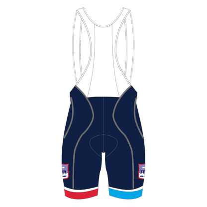 Koersbroek IJsclub Kees Jongert – comfortabele wielerbroek met zeem en clubkleuren voor lange ritten - fietsbroek - foto achterkant