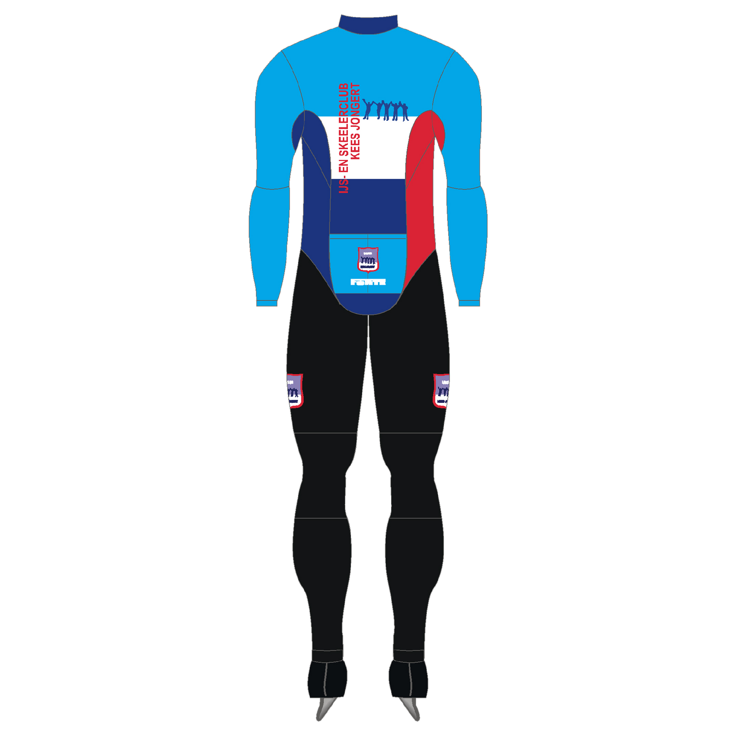 Marathonpak thermo IJsclub Kees Jongert – ultralicht en ademend pak met isolatie voor lange schaatstrainingen en wedstrijden