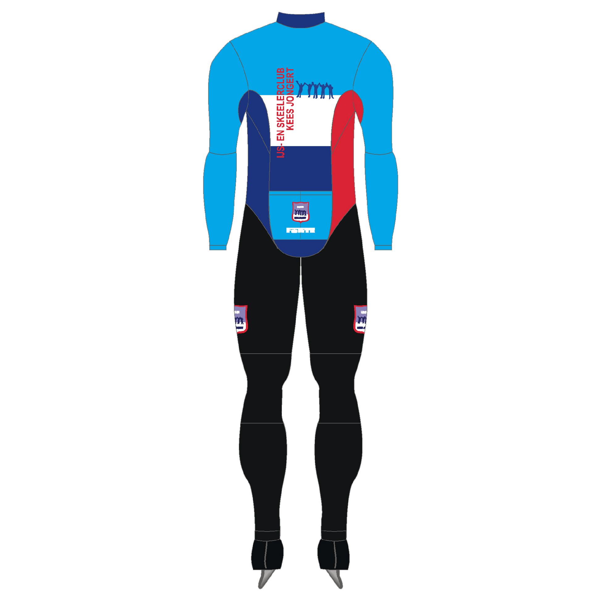 Marathonpak thermo IJsclub Kees Jongert – ultralicht en ademend pak met isolatie voor lange schaatstrainingen en wedstrijden
