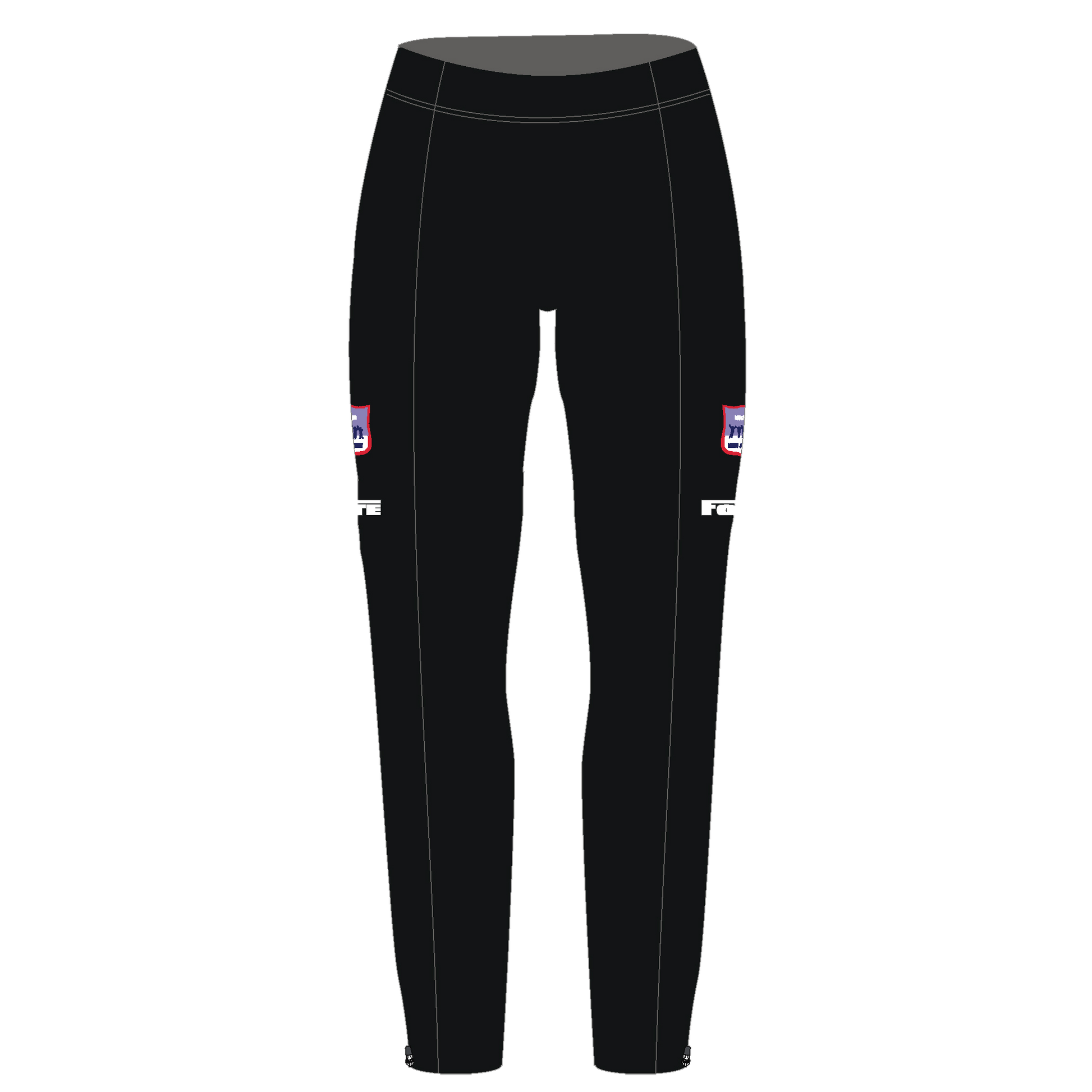 Thermo ritsbroek IJsclub Kees Jongert – warme sportbroek met lange ritsen, ideaal voor schaats- en wintertrainingen