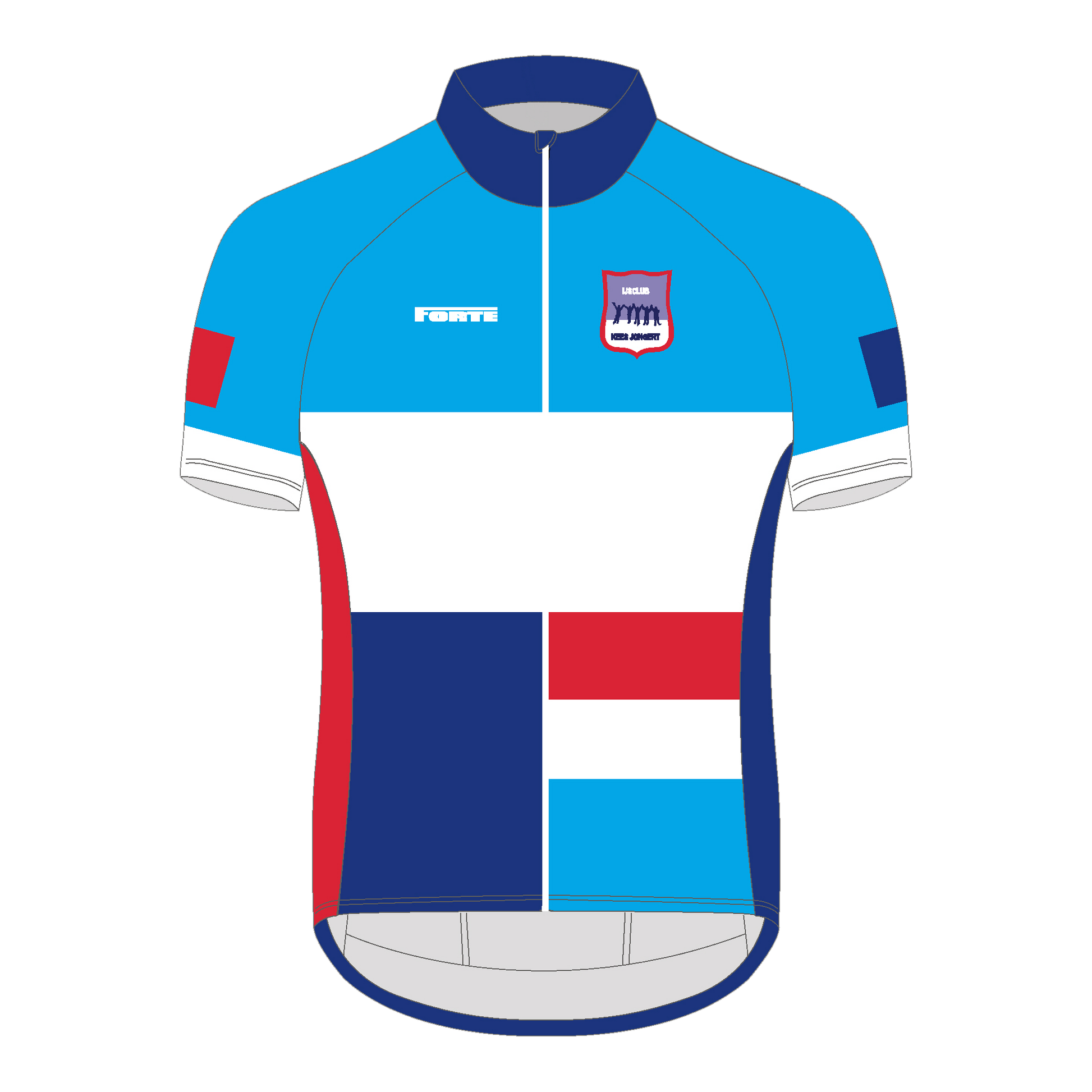 Wielershirt IJsclub Kees Jongert – ademend, sportief shirt met clublogo voor trainingen en toertochten
