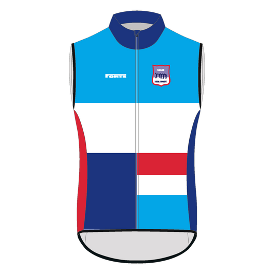 Windstopper IJsclub Kees Jongert – waterafstotend windvest met clublogo voor fiets- en schaatstraining