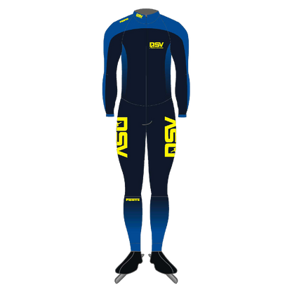 NSV lycra marathonpak voor langebaanschaatsen – lichtgewicht, ademend en strak schaatspak van de Nijmeegse Schaatsvereniging, ontworpen voor maximale snelheid en comfort tijdens lange trainingen en wedstrijden