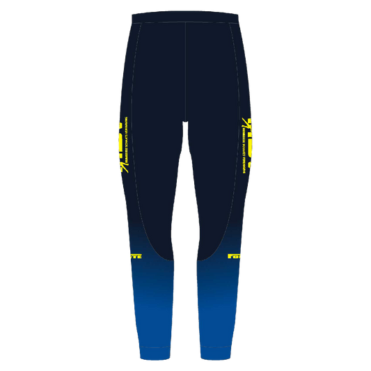 NSV thermo taille voor kinderen – warme en flexibele schaatsbroek zonder bretels van de Nijmeegse Schaatsvereniging, ideaal voor jonge langebaanschaatsers tijdens wintertrainingen op de ijsbaan - achterkant