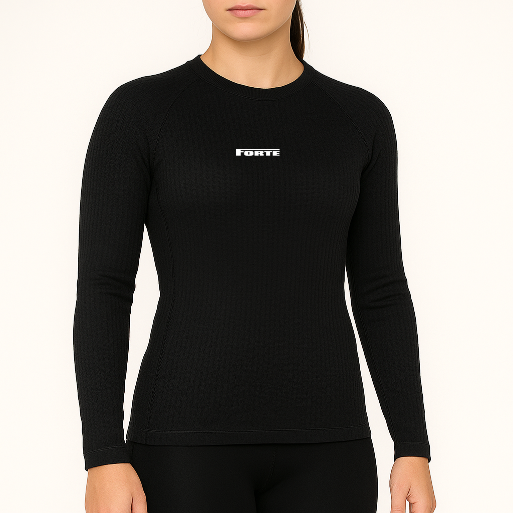 thermal longsleeve ondershirt voor dames sporters warme onderkleding