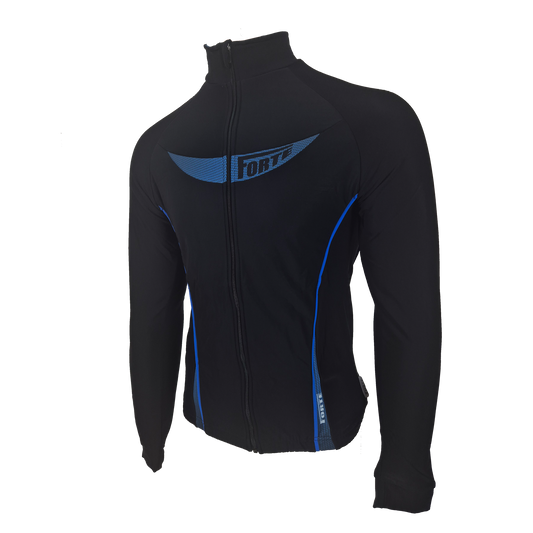 een thermo schaatsjack voor kinderen schaatsers - thermojack rood - zwart warm thermomateriaal voor wintersporten