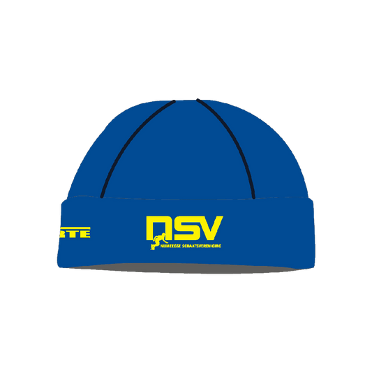 NSV muts voor shorttrack – warme en sportieve schaatsmuts met NSV-logo van de Nijmeegse Schaatsvereniging, ideaal voor koude trainingsdagen op en naast het ijs