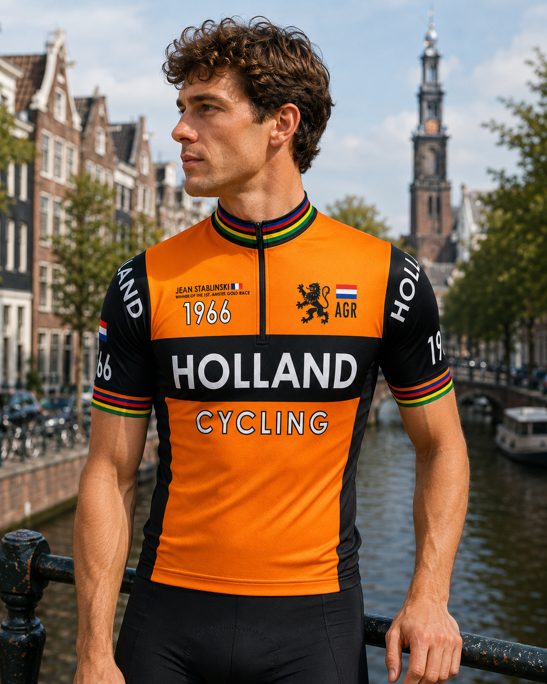 Wielershirt Holland Vintage - Retro Fietsshirt